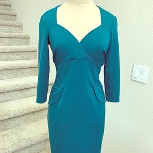 Maggy London Long-Sleeved Pencil Cut Dress